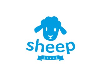 Projekt graficzny logo dla firmy online sheep style
