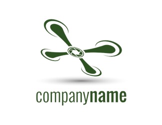 Projekt logo dla firmy dron | Projektowanie logo