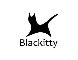 Projekt graficzny logo dla firmy online Black Kitty