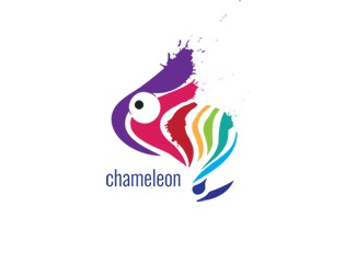 Projekt graficzny logo dla firmy online kameleon