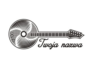 Projektowanie logo dla firmy, konkurs graficzny Gitara