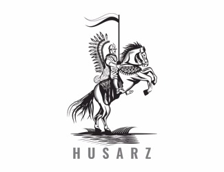 Projekt graficzny logo dla firmy online hussar
