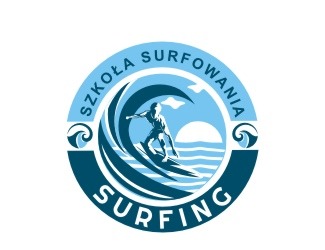 Projekt graficzny logo dla firmy online surfing