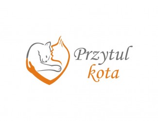Projekt logo dla firmy Przytul kota | Projektowanie logo