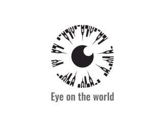 Projekt graficzny logo dla firmy online Eye on the world