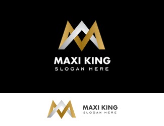 Projekt logo dla firmy Maxi King | Projektowanie logo