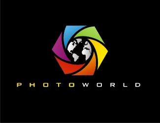 Projekt graficzny logo dla firmy online PHOTO WORLD