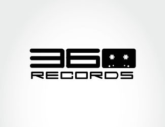 Projekt graficzny logo dla firmy online 360 RECORDS
