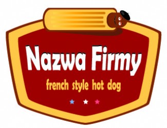 Projekt graficzny logo dla firmy online french hot dog 2