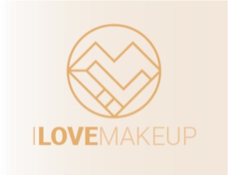 Projekt logo dla firmy I love makeup | Projektowanie logo