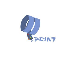 Projekt graficzny logo dla firmy online print