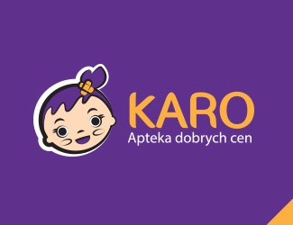 Projekt graficzny logo dla firmy online Apteka Karo