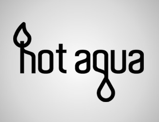Projekt graficzny logo dla firmy online Hot Aqua