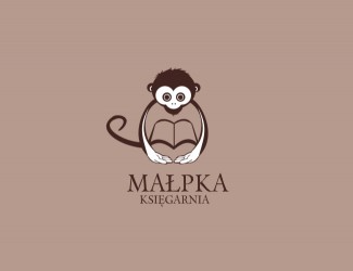 Projektowanie logo dla firm online Księgarnia Małpka