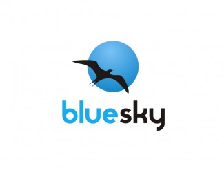 Projekt graficzny logo dla firmy online blue sky