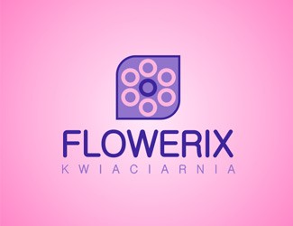 Projekt logo dla firmy FLOWERIX | Projektowanie logo
