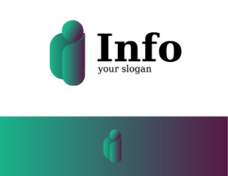 Projekt graficzny logo dla firmy online Info