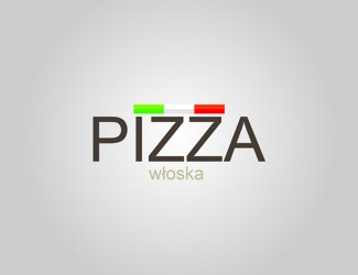 Projekt graficzny logo dla firmy online pizza wloska
