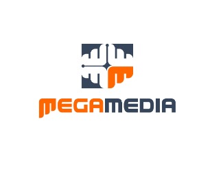 Projekt graficzny logo dla firmy online Megamedia