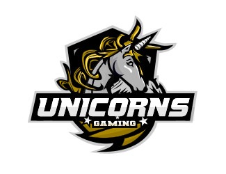 Projekt graficzny logo dla firmy online Unicorns