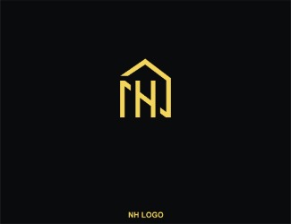 Projekt graficzny logo dla firmy online NH LOGO