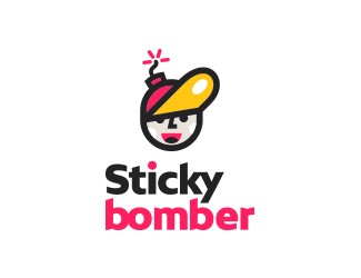 Projekt graficzny logo dla firmy online STICKY BOMBER