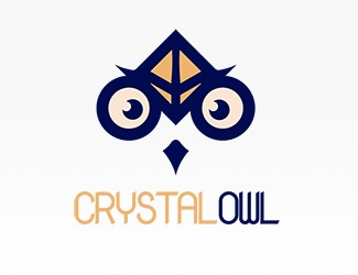 Projekt logo dla firmy Kryształowa Sowa | Projektowanie logo
