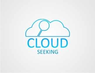 Projekt graficzny logo dla firmy online cloud seeking