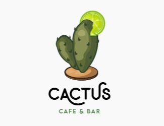 Projekt logo dla firmy Cactus Cafe&Bar | Projektowanie logo