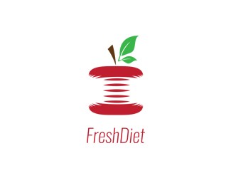Projekt graficzny logo dla firmy online FreshDiet