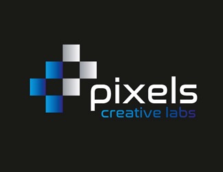 Projekt graficzny logo dla firmy online pixels