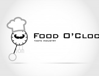 Projektowanie logo dla firm online Food O Clock