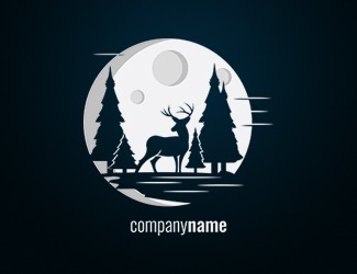jeleń - projektowanie logo - konkurs graficzny