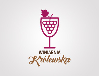 Projekt graficzny logo dla firmy online Winiarnia Królewska