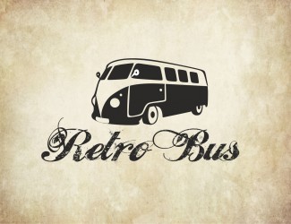 Projekt graficzny logo dla firmy online RETRO BUS