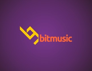 Projekt graficzny logo dla firmy online bitmusic