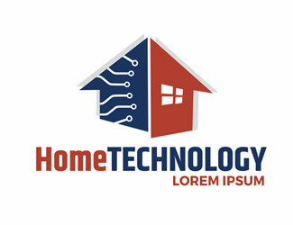 Projekt graficzny logo dla firmy online HomeTechnology