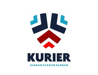 Projekt graficzny logo dla firmy online KURIER