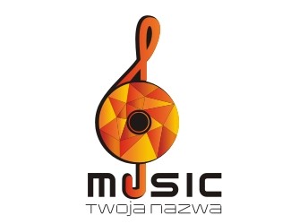 Projekt graficzny logo dla firmy online Music