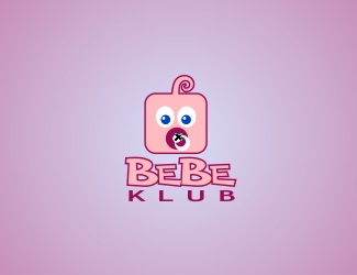 Projekt logo dla firmy BeBe Klub | Projektowanie logo