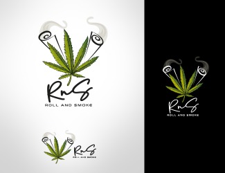 Projekt logo dla firmy Roll and Smoke | Projektowanie logo