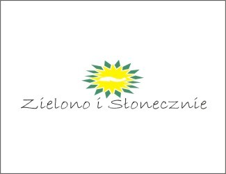 Projekt graficzny logo dla firmy online Zielono i Słonecznie