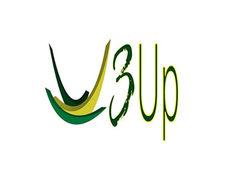 Projekt logo dla firmy 3 up | Projektowanie logo