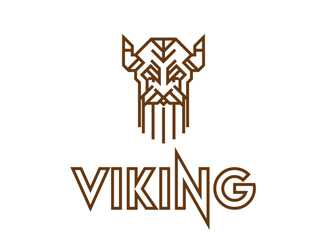 Projekt graficzny logo dla firmy online viking
