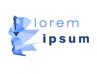 Projekt graficzny logo dla firmy online Kubistyczny profil
