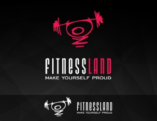Projekt logo dla firmy FitnessLand | Projektowanie logo