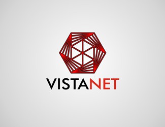 Projekt graficzny logo dla firmy online VISTANET