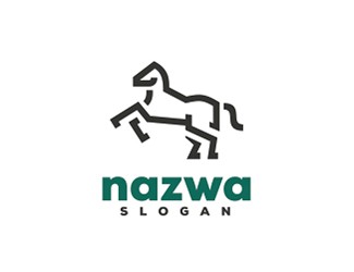 Projekt graficzny logo dla firmy online horse