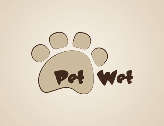 Projekt graficzny logo dla firmy online pet wet