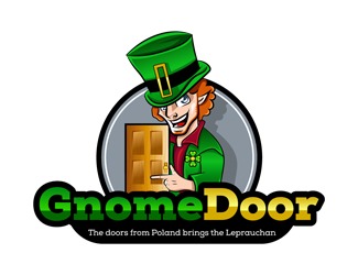 Projekt graficzny logo dla firmy online Gnome Door